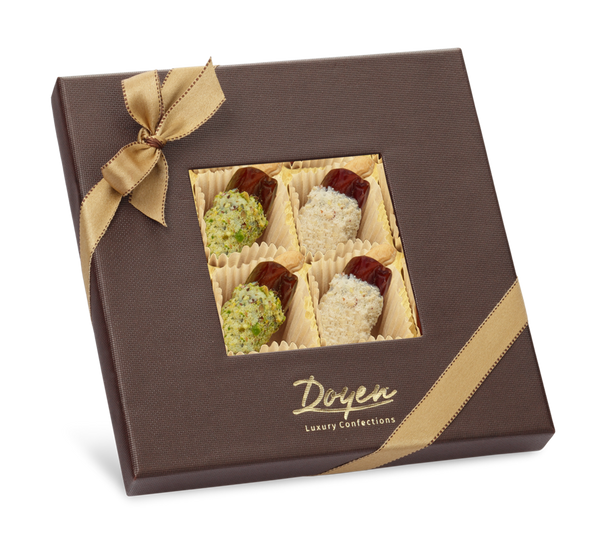Checkmate Brown Box<br> Assorted Dip Dates