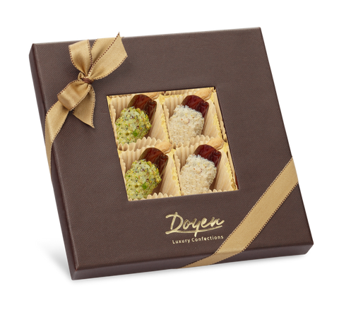 Checkmate Brown Box<br> Assorted Dip Dates