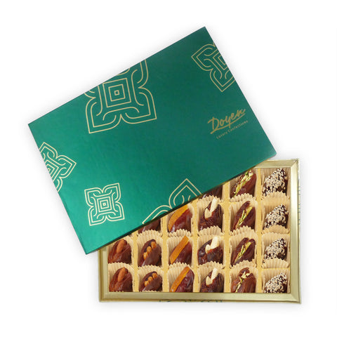12 pieces Turquois Collection Box<br> Assorted Filled Dates
