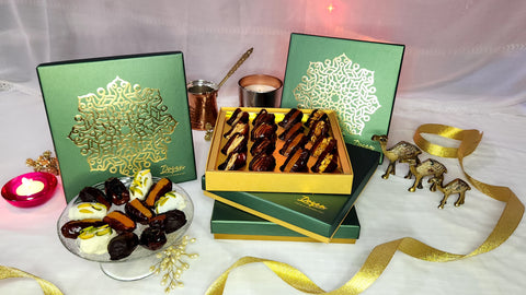 Gold Green Box<br> Assorted Filled Dates