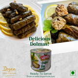 Turkish Dolmas (Net wt. 2 kgs) - Ready To Eat Delicious Stuffed Vine Leaves | Vegetarian